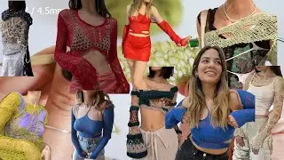 Knitting a subversive set (top + sleeves + bralette) | VLOG