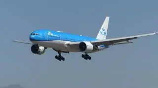 Boeing 777-206 KLM scel aeropuerto internacional Arturo Merino Ben&iacute;tez Santiago Chile 