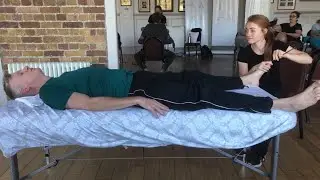 Advanced Raynor Naturopathic Massage Course in London students practicing in September 20I9