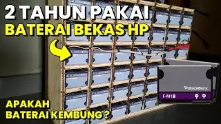 Kondisi Baterai Bekas HP Blackberry dipakai PLTS Setelah 2 Tahun Pemakaian