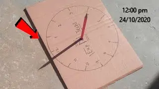 How To Tell Time Without A Watch | Sun Compass Shadow Stick Method | Sundial Clock Method |
