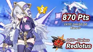 Redlotus D490: Benares (Starless) 870 Pts - LV(S2) SIm(S0) GD Kiana 3* - HI3 7.7