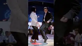 Iconic! One of the best dance scenes ever.  #pulpfiction #johntravolta #umathurman #criticschoice
