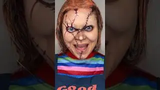 ⚠️Спецэффекты⚠️ Макияж на Хэллоуин #Чаки 🔪 Привет, я Чаки! Хочешь поиграть? #КосплейЧаки #Макияж