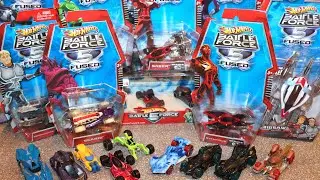 Mattel Hot Wheels Battle Force 5 Die-cast Collection - Saber, Reverb, Chopper, Syfurious, Scarib