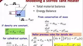 Process Control V2a - stirred tank heater - math modeling