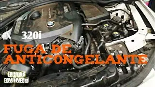 FUGA DE ANTICONGELANTE EN BMW 320i (CAMBIO DE MANGUERA DE BOMBA DE AGUA AL TURBO) || LUIS HER