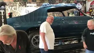 1970 Chevelle SS Body goes back on Frame with a 4 post lift