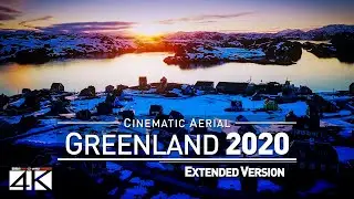 【4K】Drone Footage | The Beauty of Greenland in 12 Minutes 2019 | Cinematic Aerial Film Nuuk Glacier