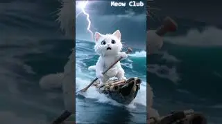 Cute Cat and daddy #kittenai #kitten #kittenadventures #kittenanimation