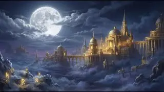 Moonlit Golden Heaven | Night Celestial Ambient Music for Sleep
