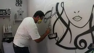 Mural en Salón de Belleza