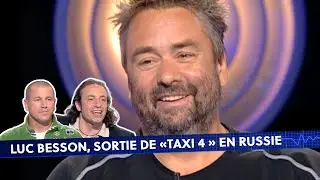 Pascal Olmeta, Philippe Candeloro et Luc Besson sur le fauteuil de La Méthode