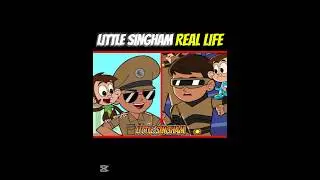 Little Singham In Real Life Characters 🔥🦅 | #littlesingham #shorts #reallife