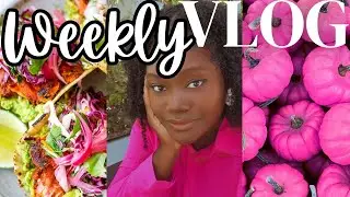 VLOG: PRE FALL SHOPPING/PINK TABLETOP DECOR/BLACK PEOPLE TACOS/BOUQUET FAIL