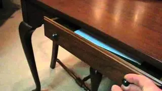 Colonial Furniture Casual Cherry Clip Corner Table #9669 Drawers