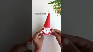 Paper Cup Santa Claus | How to Make Santa Claus from paper cup #shorts #santaclaus #diy #christmas