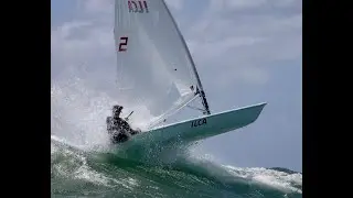 Coach says: PERFECT. Acceleration by pressing upwind in breeze #lasersailing #ilca #sailing