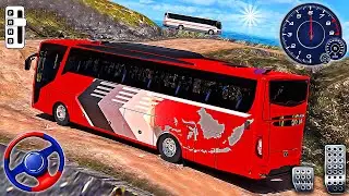 Offroad Uphill Bus Driving Simulator - Mountain Coach Bus Driver Game | Android Gameplay