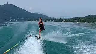 W&ouml;rhersee. Carinthia. Velden. Klagenfurt. WasserSki
