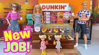 Barbie & Ken Doll Family First Day at Barbie's New Job