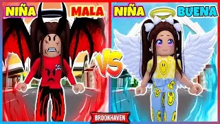 NIÑA MALA VS NIÑA BUENA 😱 Roblox Brookhaven rp Mini Pelicula (Historia de roblox)