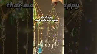 Gold plated crystal suncatcher decor| home accents | #crystals #rainbow #maximalism #suncatcher #fyp