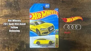 Hot Wheels 2017 Audi RS6 Avant Yellow Unboxing