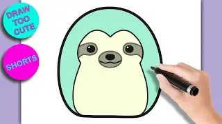 Draw Squishmallows Aqua Sloth #drawing #easy #shorts