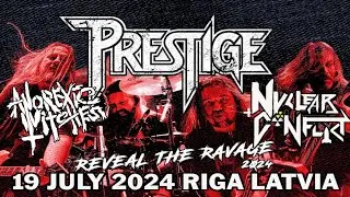 PRESTIGE, NUCLEAR CONFLICT, ANOREXIC WITCHES, 19 JULY 2024, KLUBS DEPO RIGA LATVIA