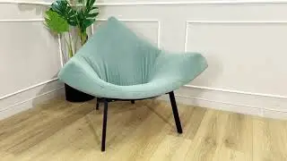 Poltrona VERONICA &ndash; poltrona design moderno accogliente con braccioli e rivestimento in tessuto