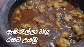 ඇඹරැල්ලා 3kg රසට උයමු | Ambarella Curry |June Plum Curry | Sithu Nethu