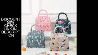 Cartoon Lunch Bag Portable Insulated Thermal Heat Children's Bento Bag Picnic Tote Kid School Lunch