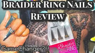 Braider Ring Nails Review: Practicing a Variety of Braiding Techniques using Stiletto Nail Rings!