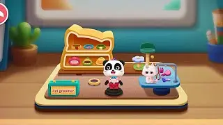 Baby Panda's Town Life - Pet groomer - Babybus Game
