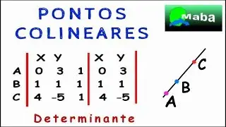 PONTOS COLINEARES - Com Determinante - Pedido por aluna