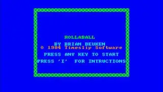 Amstrad CPC - Rollaball (title screen)