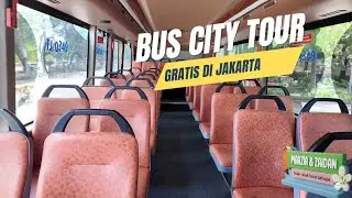 Naik bus city tour di jakarta #anak #bus #bermain #family