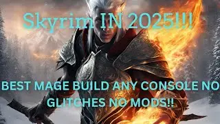 SKYRIM 2025 0 MANA COST MAGE BUILD🧙🏻&zwj;♂️ (NO MODS NO GLITCHES)