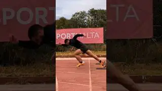 Тренировка забега с блок-стартом #спортсмен #легкая атлетика #легкая атлетика