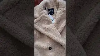 Zara Extra Long Shearling Coat #zara #zaracoat #zarahaul #shortsviral #unboxingshorts #wintercoat