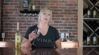 Tasting Room Manager Glynda sharing the 2019 St. James Block Albarino