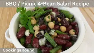 BBQ / Picnic 4-Bean Salad Recipe