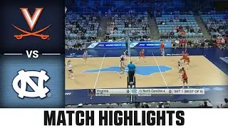 Virginia vs. North Carolina Match Highlights | 2025 ACC Volleyball