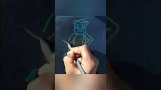 Monkey line drawing art #short