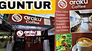 ARAKU COFFEE GUNTUR #ARAKUCOFFEE #gunturcoffeshops #gunturvlogs #gunturnandinivlogs