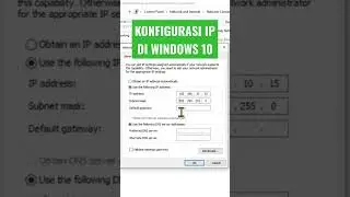 KONFIGURASI IP ADDRESS WINDOWS 10