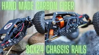 Custom Carbon Fiber Chassis Rails. SCX24/TexomaRC. Full build!