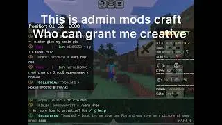 #modscraft #admin @grant me crative