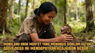 VIRAL! MONOLONG ANAK MONYET YANG MENANGIS DIDALAM HUTAN GADIS DESA INI MENDAPATKAN KEAJAIBAN BESAR
